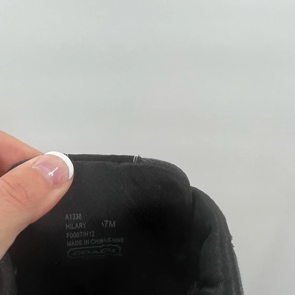 Coach Hilary Black Sneakers Ladies 7M